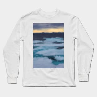 Nordkappsundet Mountains and Ice Field Long Sleeve T-Shirt